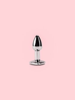 Butt Plug Metal cu Forma Inima - Marimi Variabile image 6