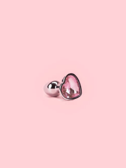 Butt Plug Metal cu Forma Inima - Marimi Variabile thumbnail image 