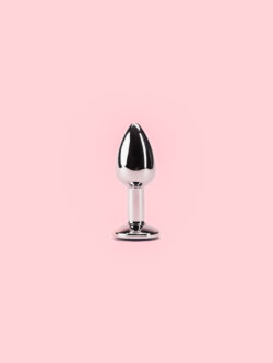 Butt Plug Argintiu din Metal 5 Marimi image 2