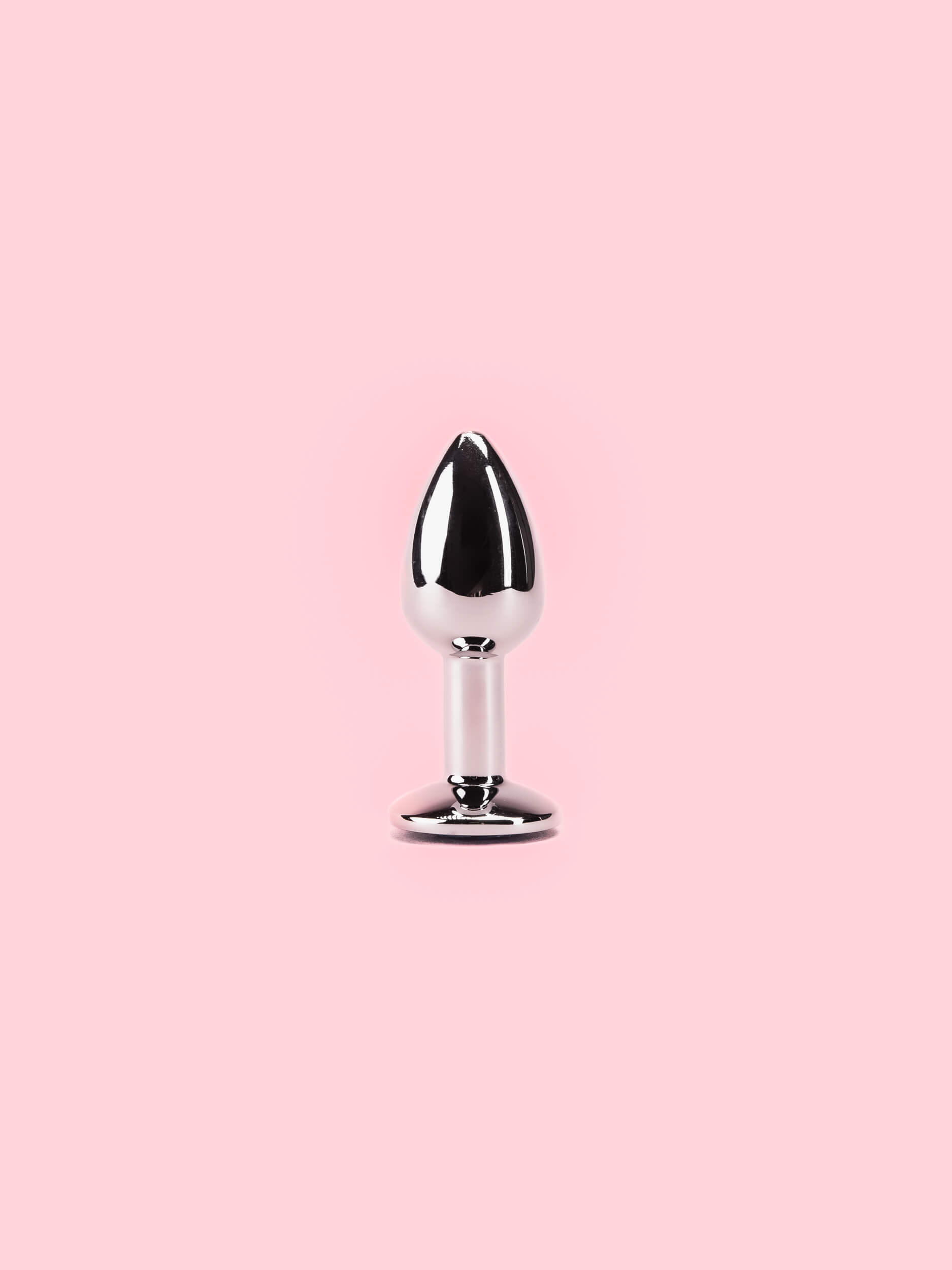 Butt Plug Argintiu din Metal 5 Marimi image 2