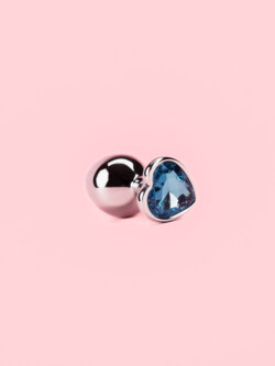 Butt Plug Metal cu Forma Inima - Marimi Variabile image 4