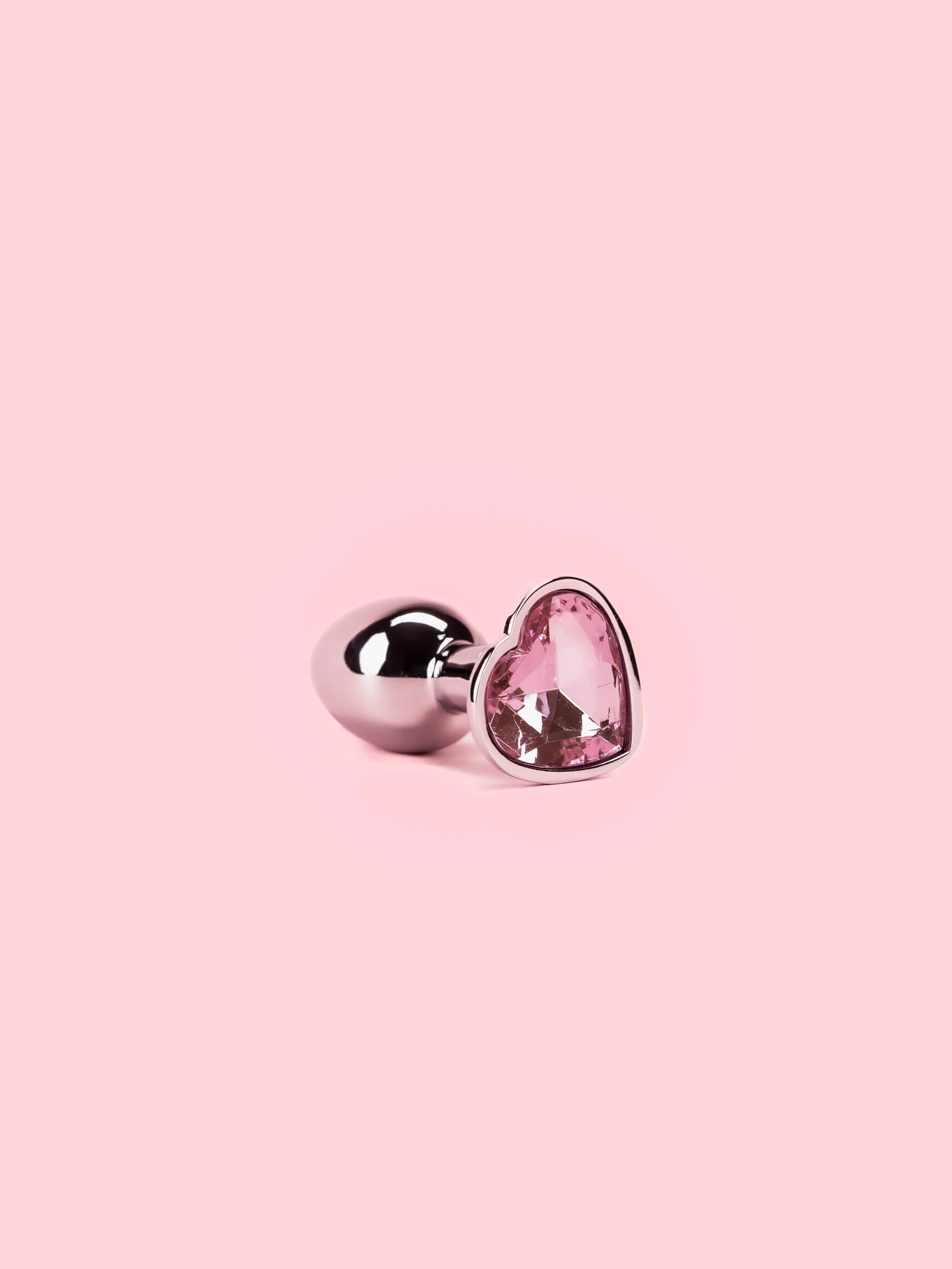 Butt Plug Metal cu Forma Inima - Marimi Variabile image 2