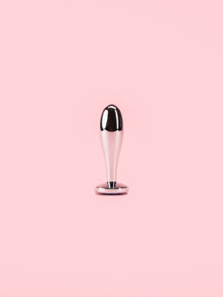 Set Long Metal Butt Plugs cu Diamant image 3