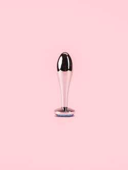 Set Long Metal Butt Plugs cu Diamant image 4