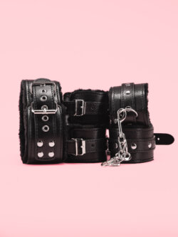 Set BDSM Catuse si Choker cu PUF image 1