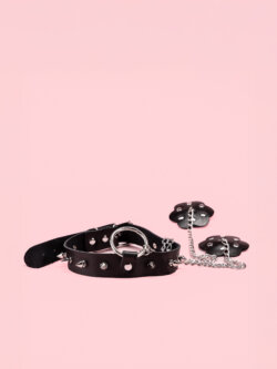 Bondage Spiked Collar cu Acoperitor Sfarcuri thumbnail image