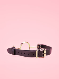 Mouth Gag O Ring din Zinc si Piele image 3