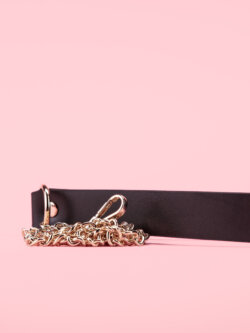 Golden Bondage Collar cu Lesa image 2
