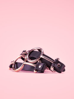Mouth Gag O Ring din Zinc si Piele image 5
