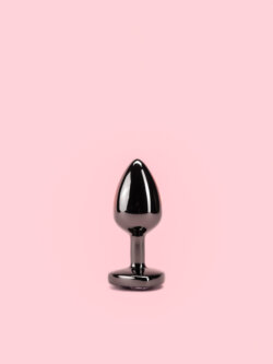 Black Heart Butt Plug cu Diamant 3 Marimi thumbnail image 