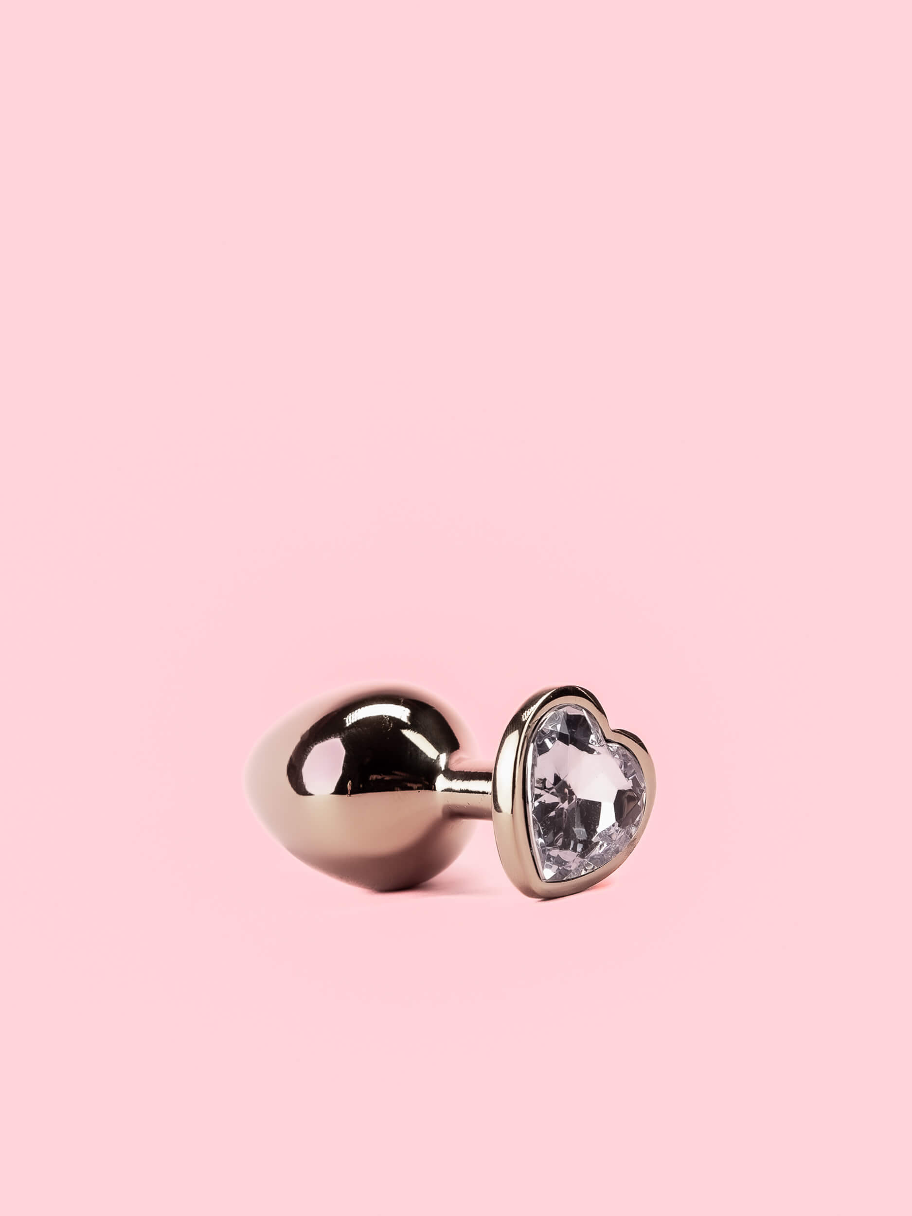 Golden Heart Butt Plug din Metal 3 Marimi image 4