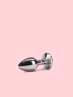 Butt Plug Metal cu Piatra Semi Pretioasa image 2
