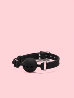 Gag Ball Simplu din Piele thumbnail image 