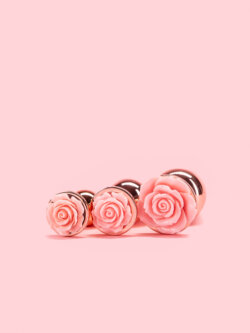 Rose Butt Plug din Metal cu Trandafir 3 Marimi thumbnail image 