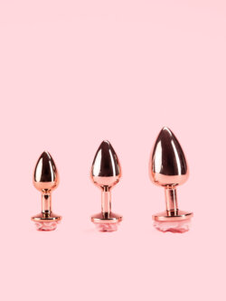 Rose Butt Plug din Metal cu Trandafir 3 Marimi image 5