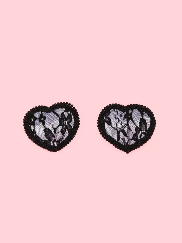 Sexy Heart Nipple Covers cu Model