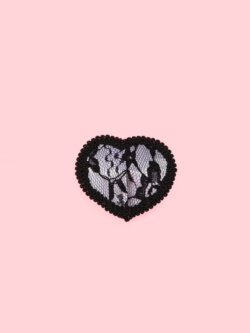 Sexy Heart Nipple Covers cu Model image 1