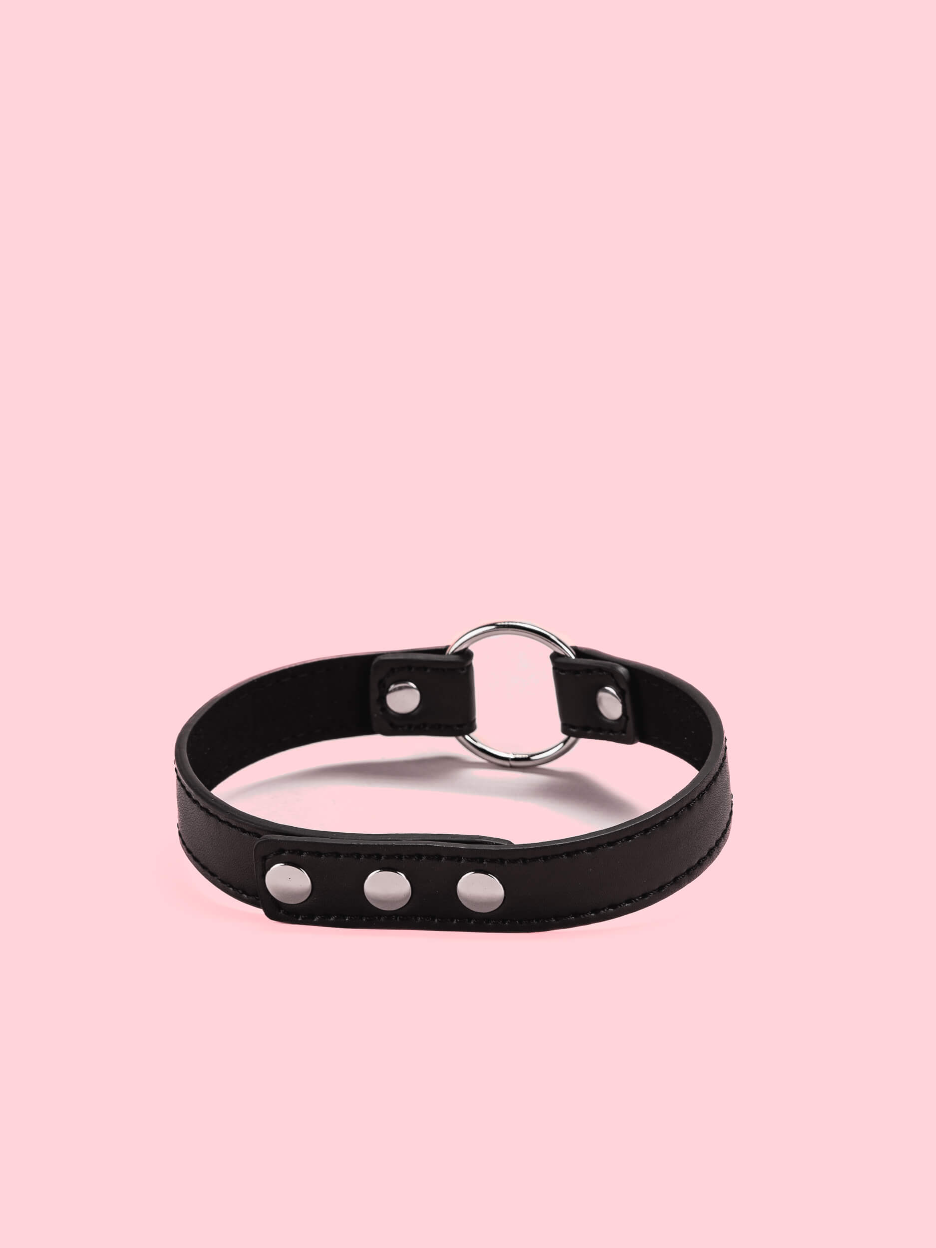 Choker Punk Simplu cu Inel image 1