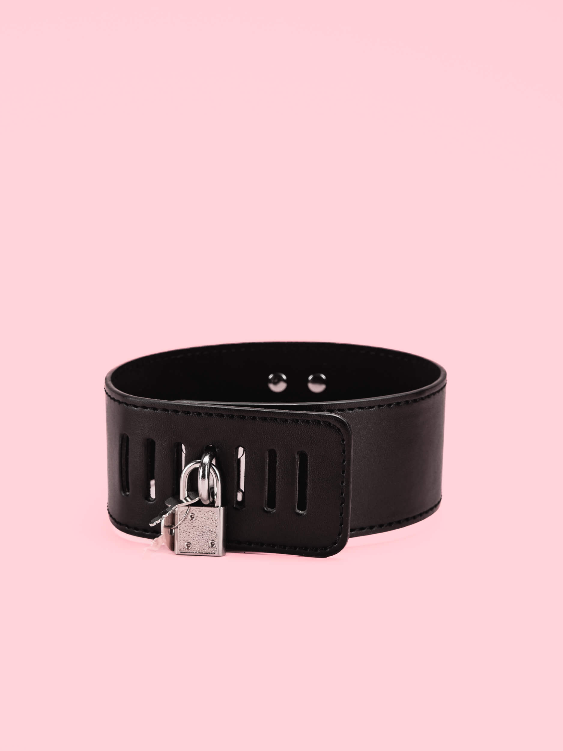 Choker Goth cu Inele si Lanturi image 3