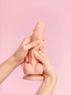 Dildo realist flexibil cu efect glisant image 3