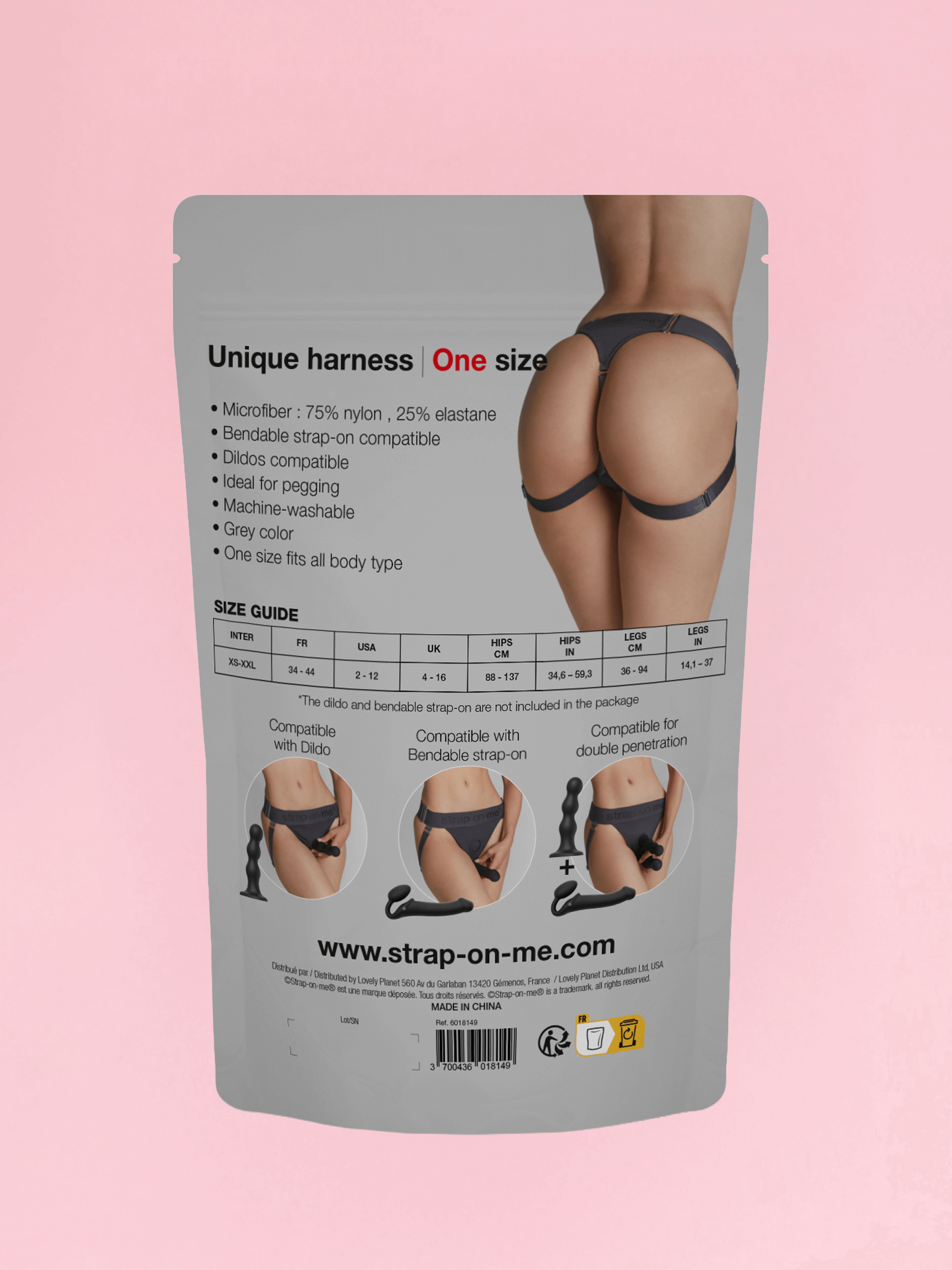 Ham de Lenjerie Ajustabil pentru Strap-On image 8