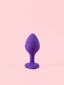 Butt Plug din Silicon Mov cu Inimă thumbnail image 