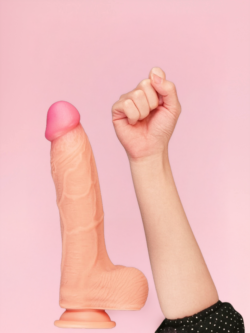 Dildo Realist cu 2 Straturi din Silicon 25 cm image 2