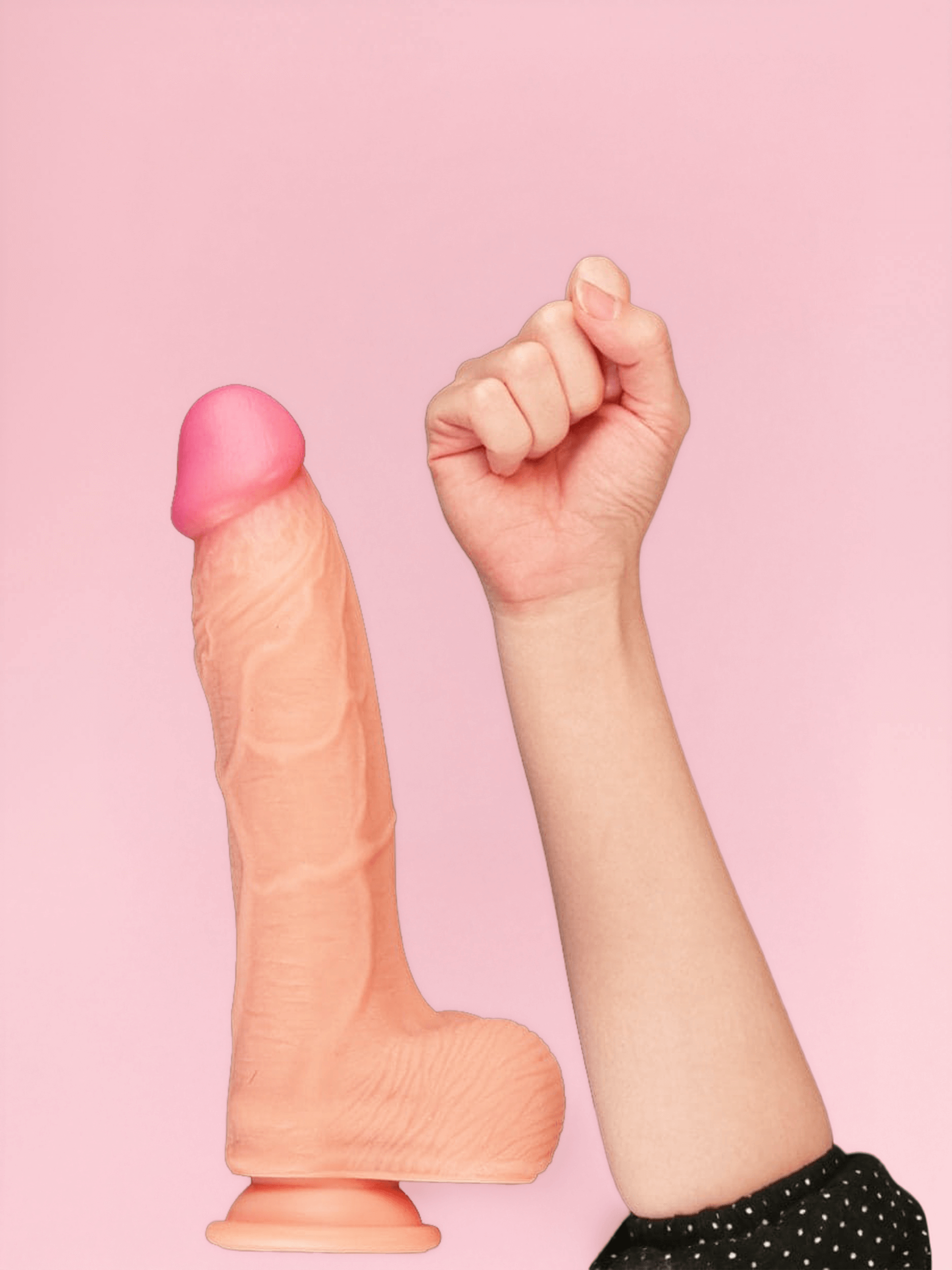 Dildo Realist cu 2 Straturi din Silicon 25 cm image 2