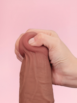 Dildo Realist XXL cu Piele Glisantă și Ventuză 34 cm image 4