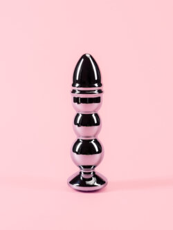 Butt Plug Argintiu XL din Metal Spiralat thumbnail image 