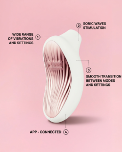 LELO SONA 3 - Vibrator Premium cu Sucțiune și Aplicație  image 3