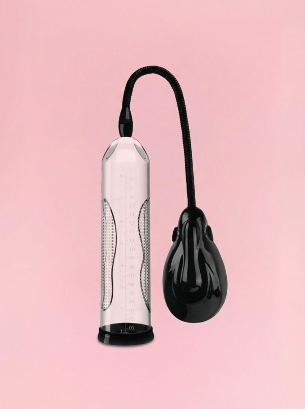 Pompă Penis Manuală cu Vacuum și Vibrații 25 cm