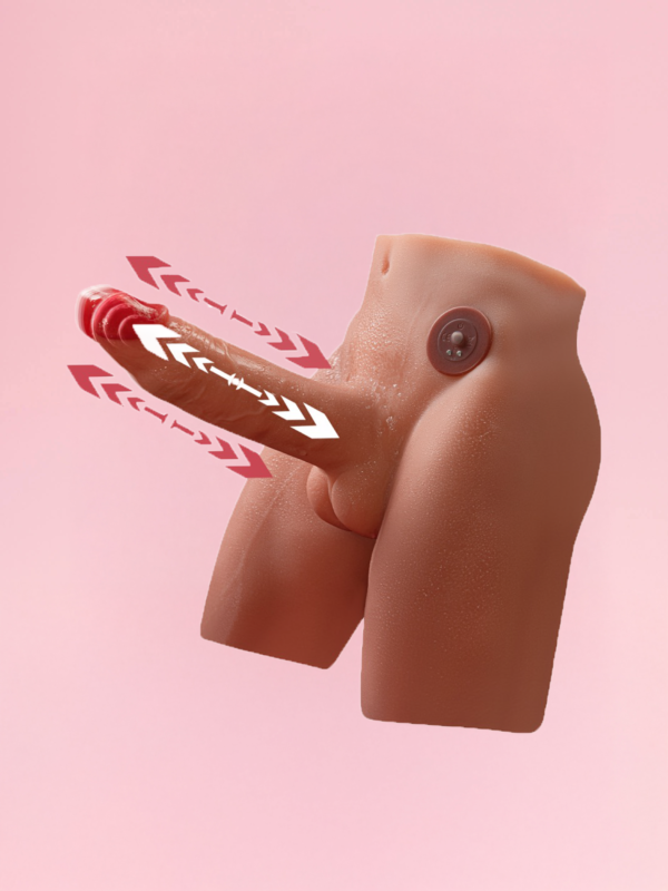 Jason - Torso cu Dildo Vibrator si Orificiu Anal