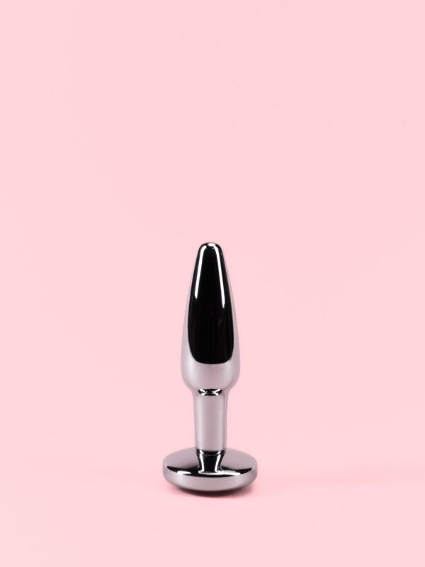 Dop Anal Metal Mini cu Diamant - Butt Plug XS
