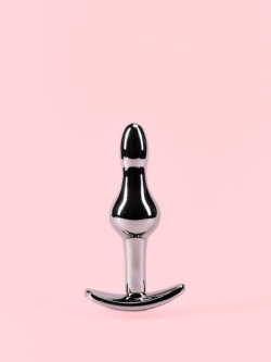 Butt Plug din Aluminiu cu Bază Detașabilă și Diamant thumbnail image