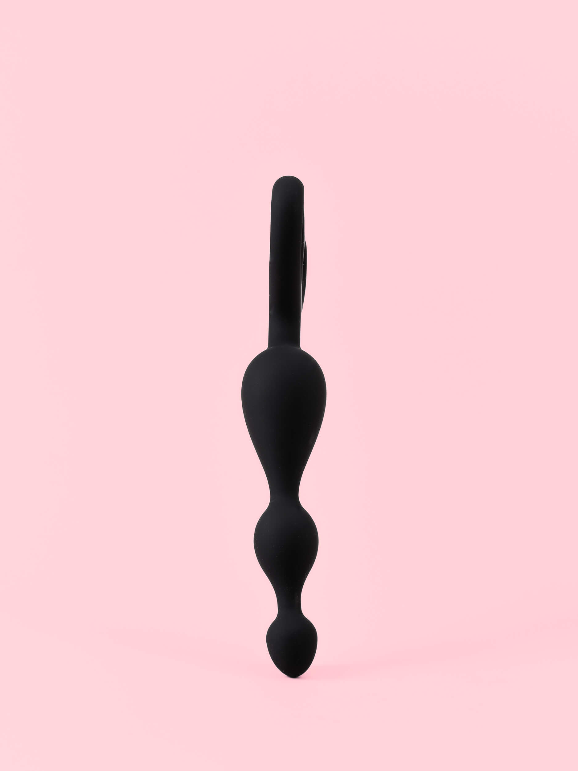 Bile Anale din Silicon cu Mâner Dublu 18,5 cm image 3