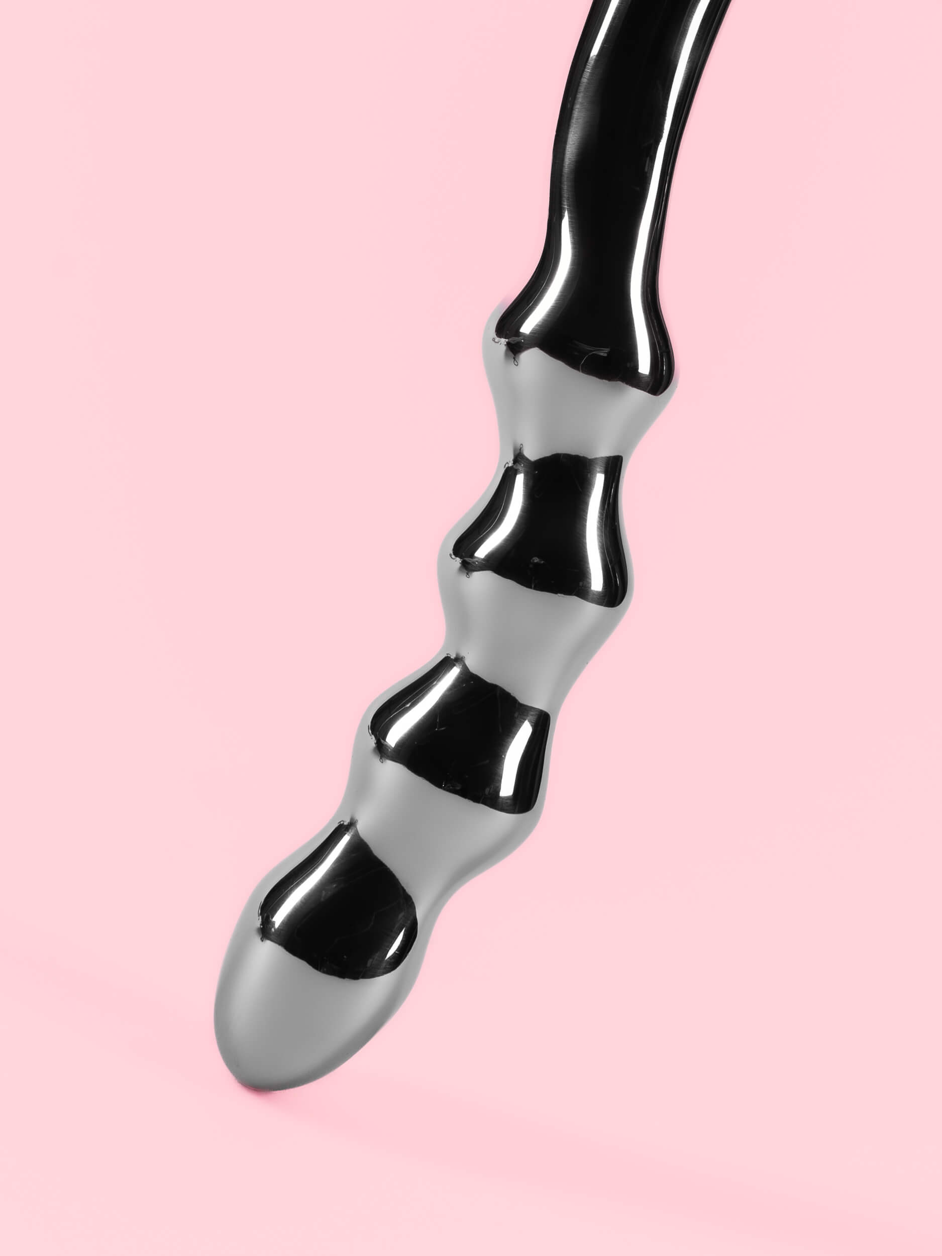 Wand Stimulator Dublu cu Bile și Vârf Curbat 22 cm image 2