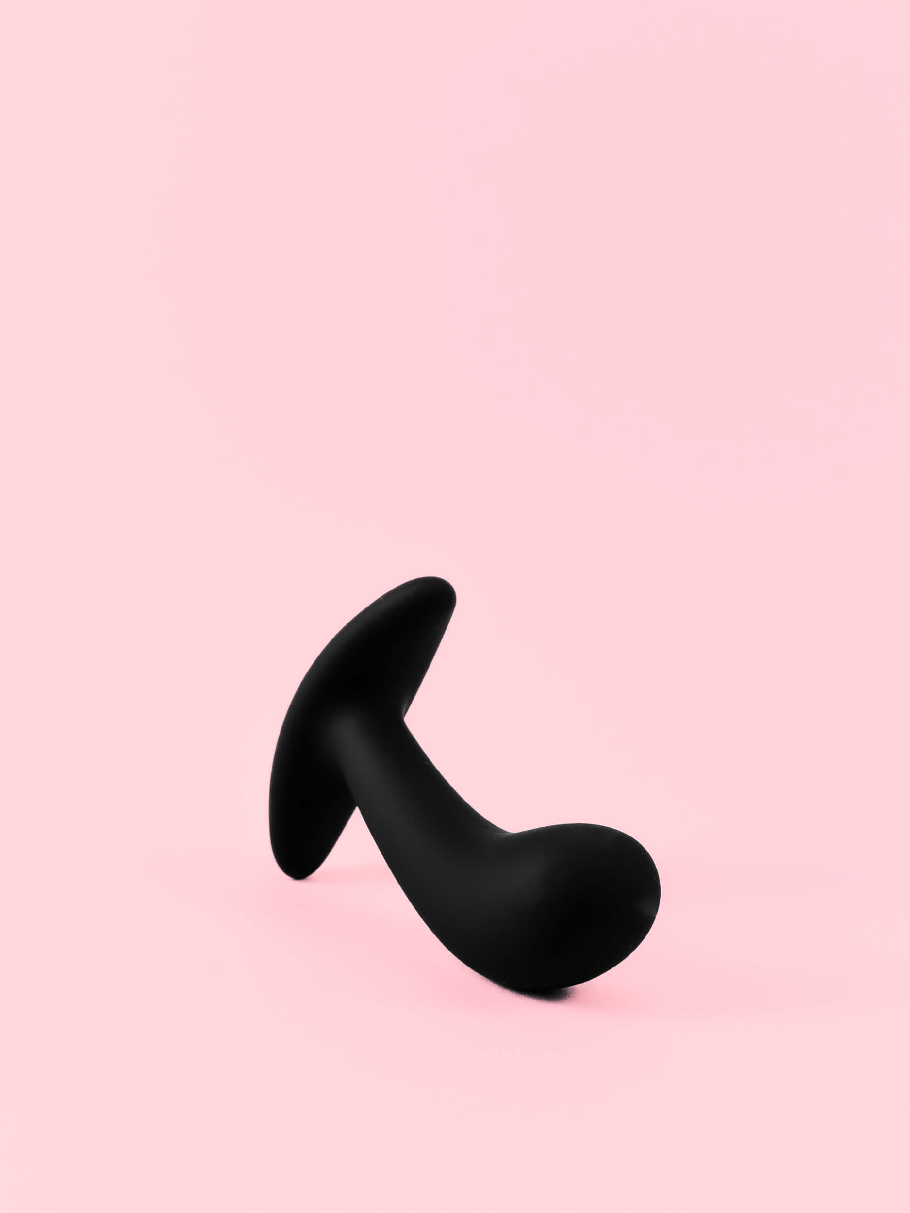 Butt Plug din Silicon Flexibil cu Design Curbat - 3 Mărimi image 2