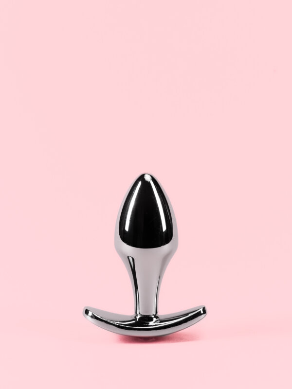 Butt Plug din Metal cu Diamant - 3 Mărimi