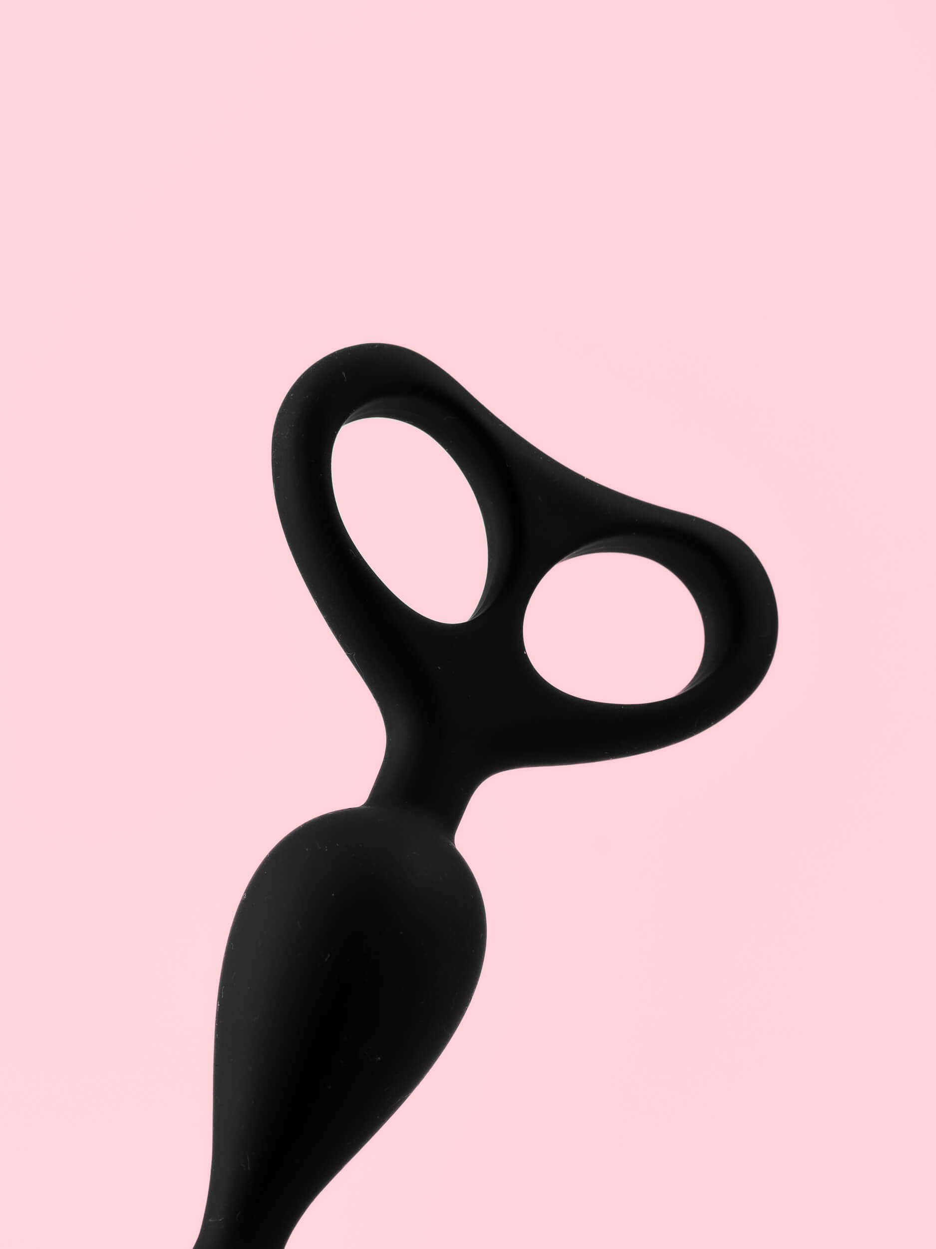 Bile Anale din Silicon cu Mâner Dublu 18,5 cm image 1