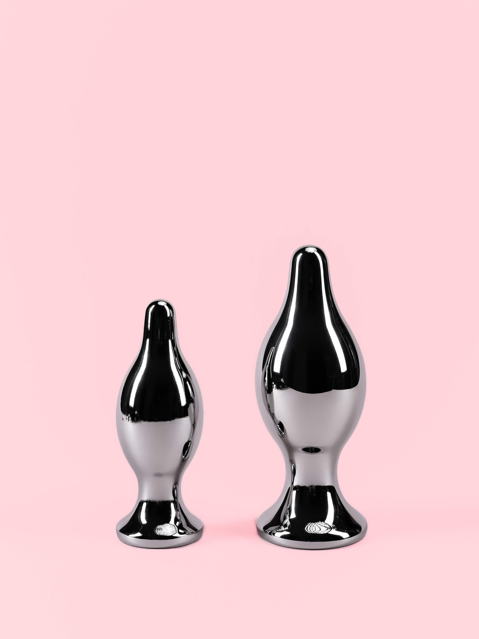 Butt Plug din Metal cu Inel Detașabil - 3 Mărimi image 4