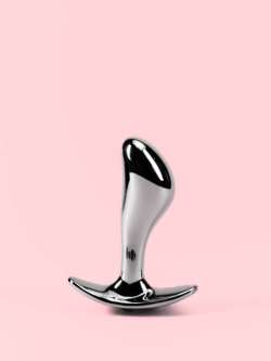 Butt Plug din Metal cu Design Curbat thumbnail image