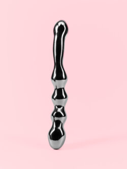 Wand Stimulator Dublu cu Bile și Vârf Curbat 22 cm image 1