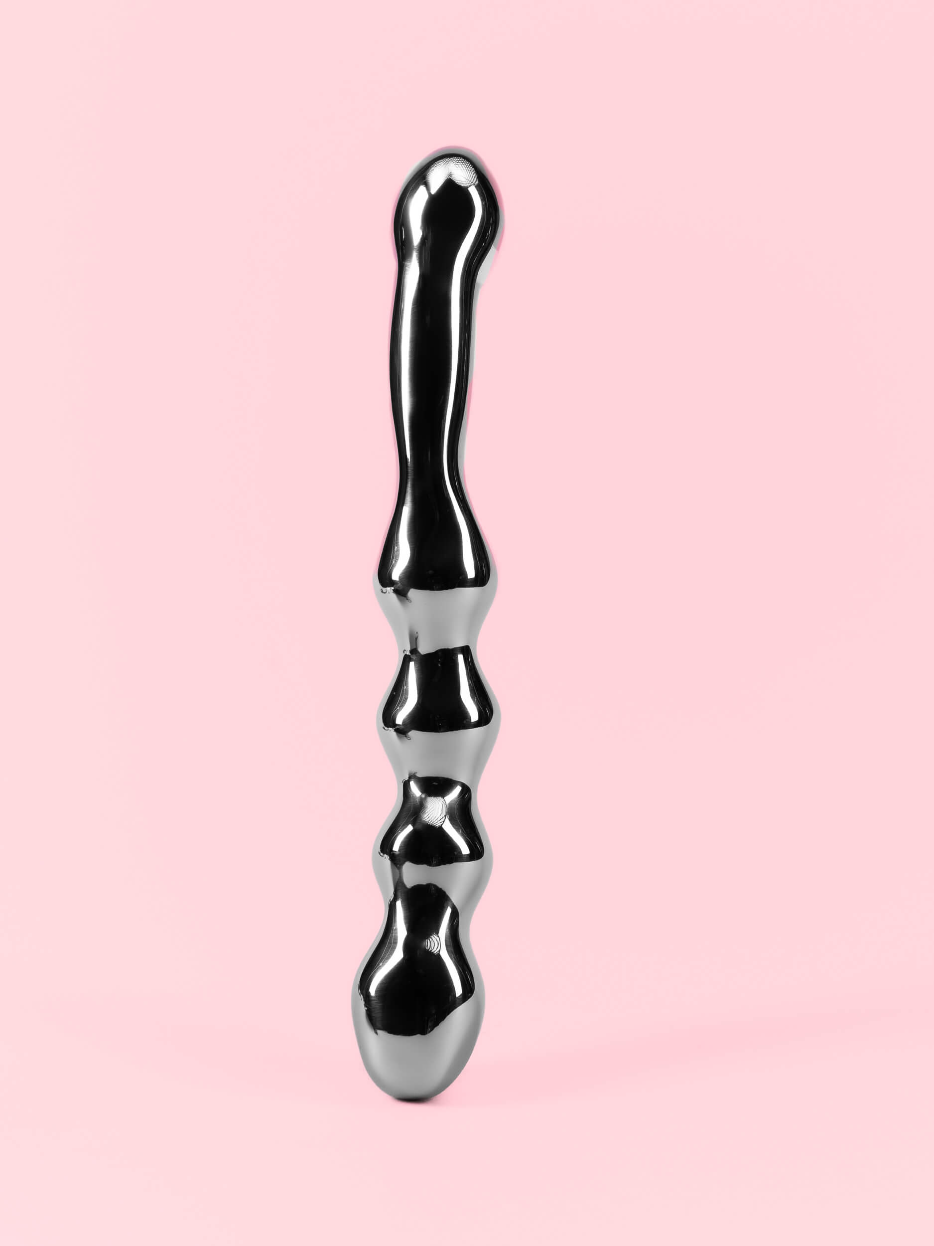 Wand Stimulator Dublu cu Bile și Vârf Curbat 22 cm image 1