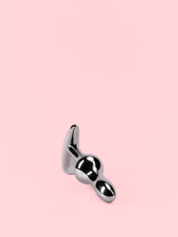 Butt Plug din Aluminiu cu Bază Detașabilă și Diamant image 2