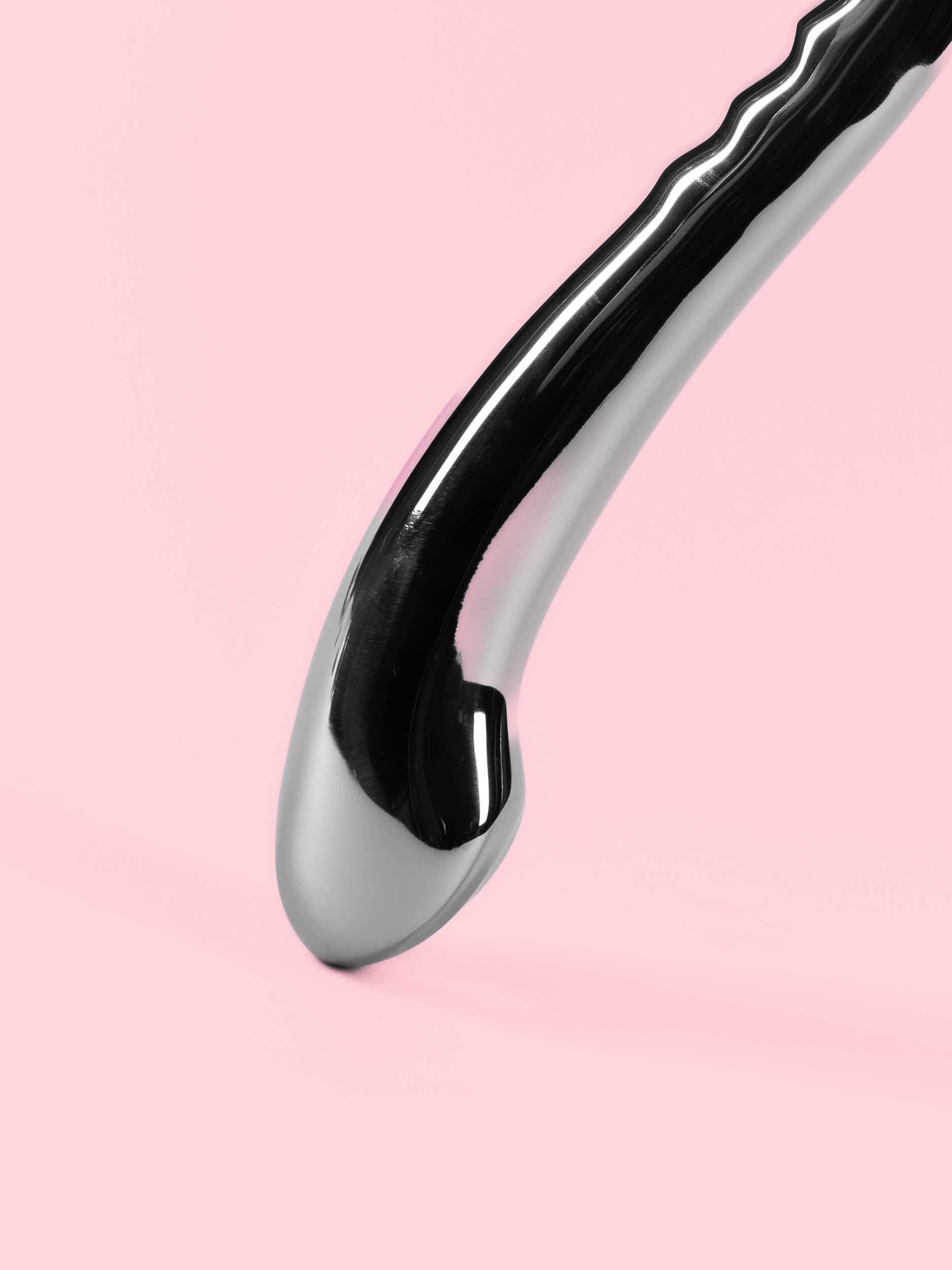 Stimulator din Metal Curbat pentru Punctele G și P 18 cm image 3