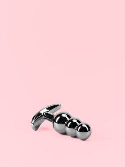 Butt Plug din Aluminiu cu Bile Gradate și Bază Detașabilă - 3 Mărimi image 6