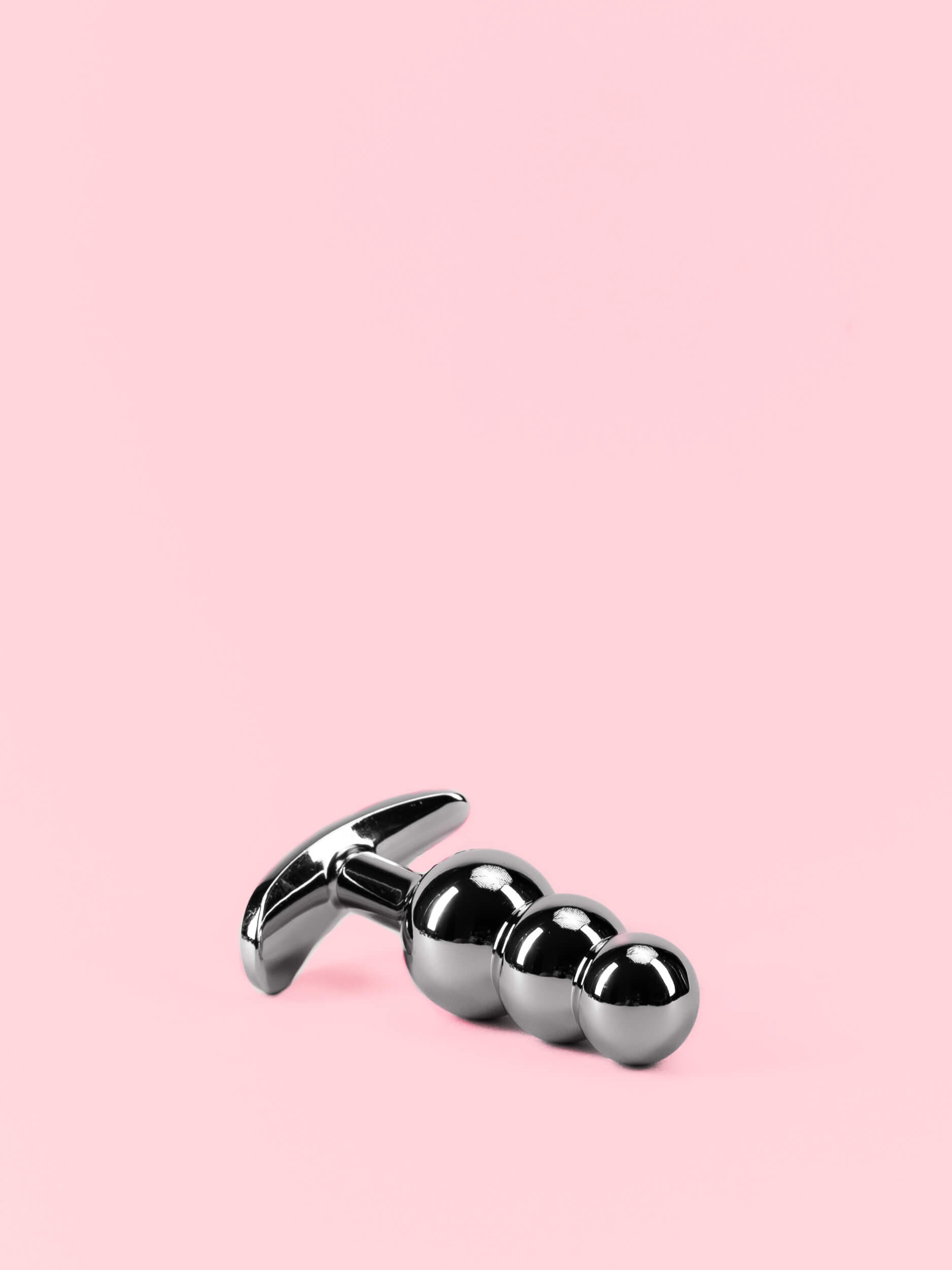 Butt Plug din Aluminiu cu Bile Gradate și Bază Detașabilă - 3 Mărimi image 6