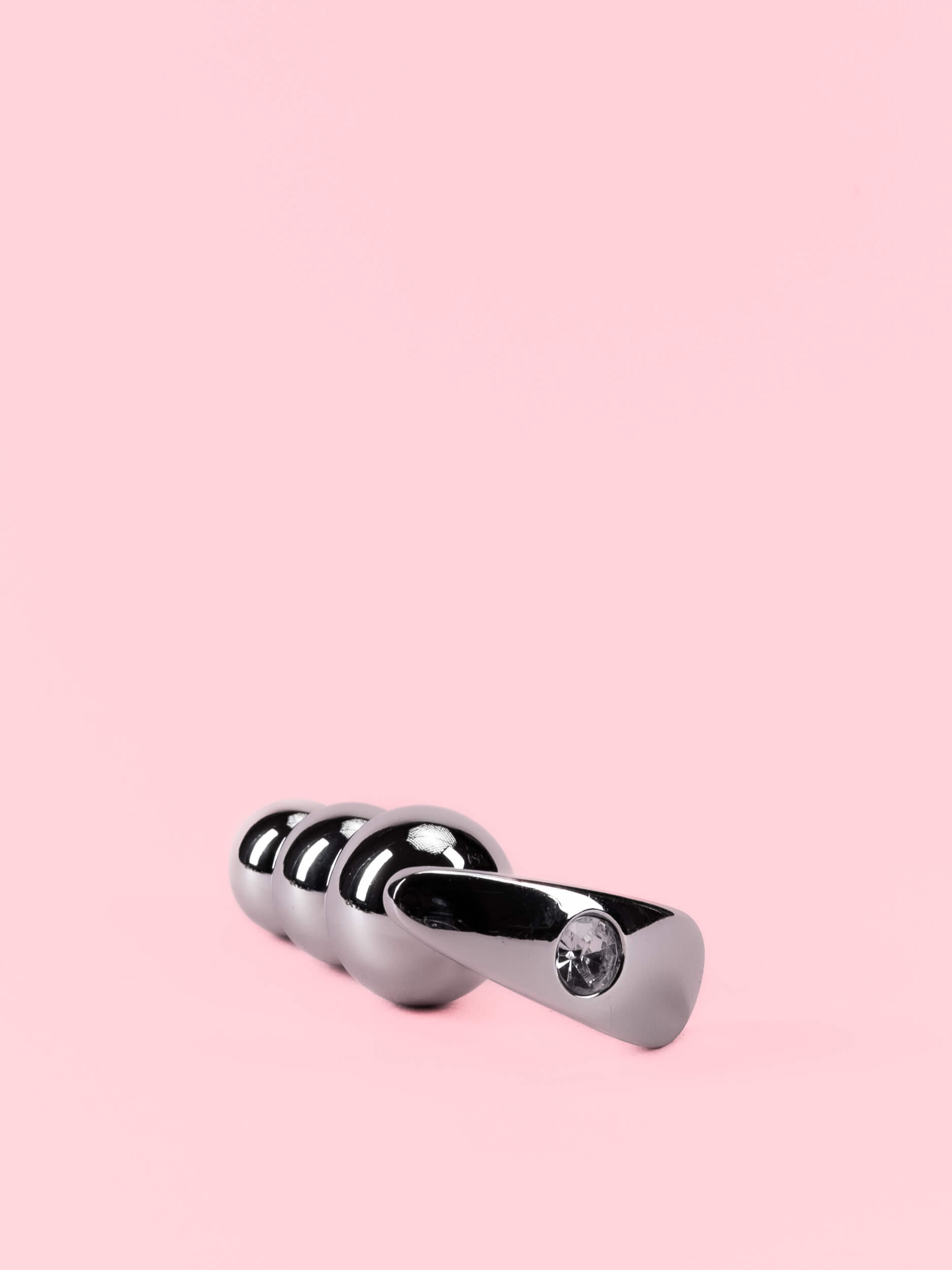 Butt Plug din Aluminiu cu Bile Gradate și Bază Detașabilă - 3 Mărimi image 7
